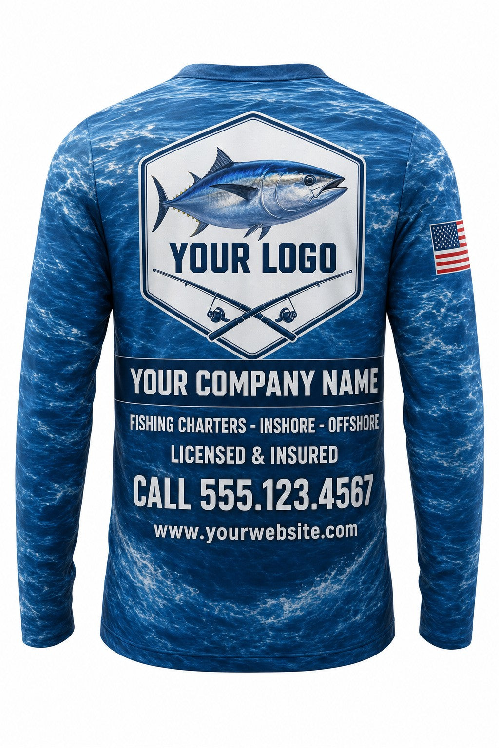 Bluefin Tuna Custom Fishing Team Uniform - custom crew uniform