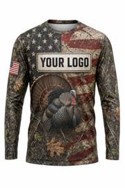 Turkey American Flag Custom Hunting Team Uniform - custom crew uniform