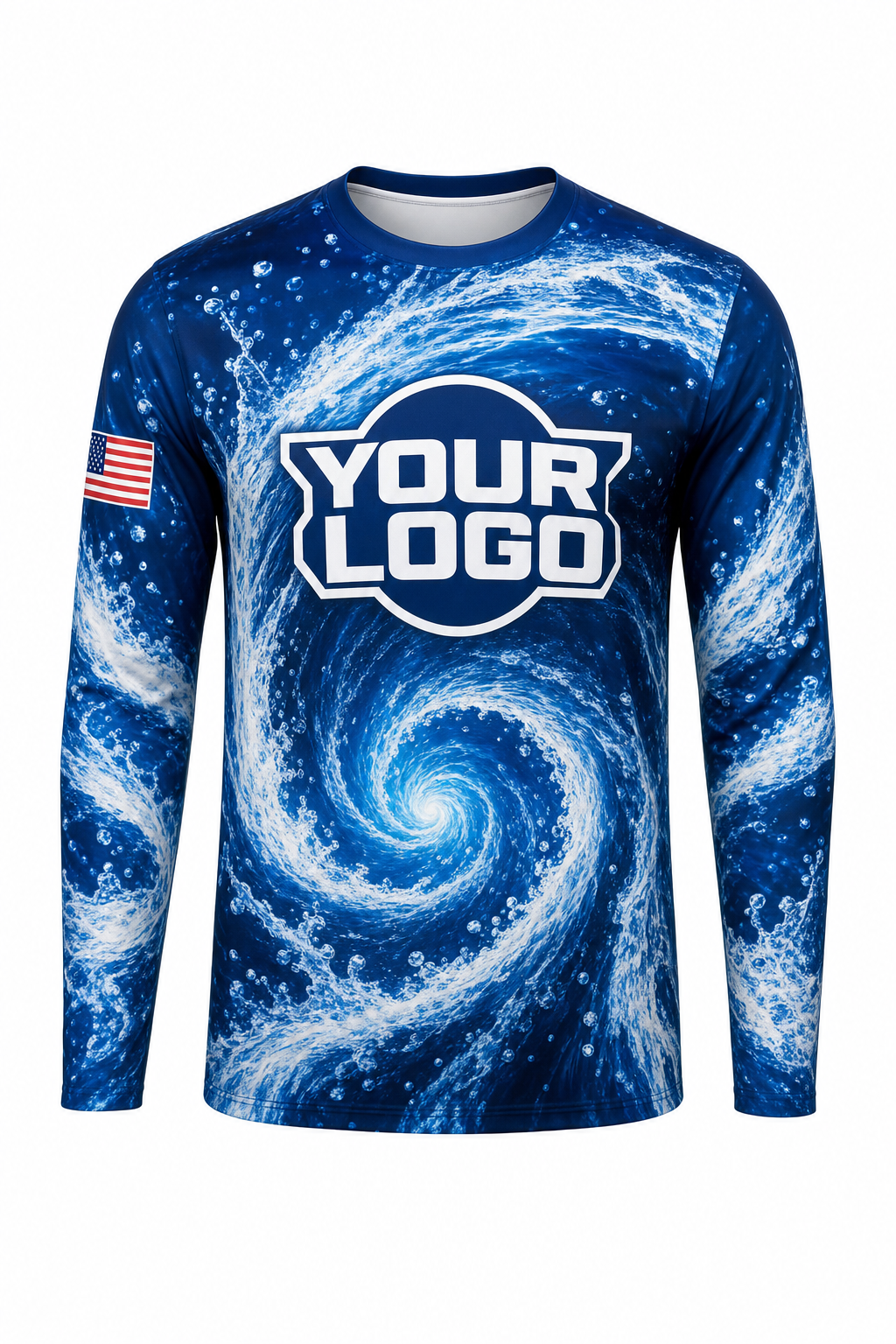 Typhoon Spiral custom roof cleaning & pressure washing crew uniform Long Sleeve — front
