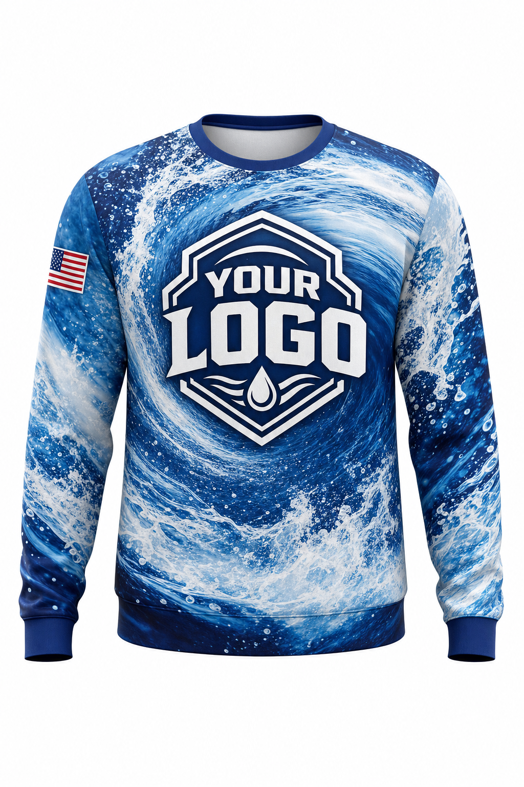 Typhoon Spiral custom roof cleaning & pressure washing crew uniform Sweatshirt — front