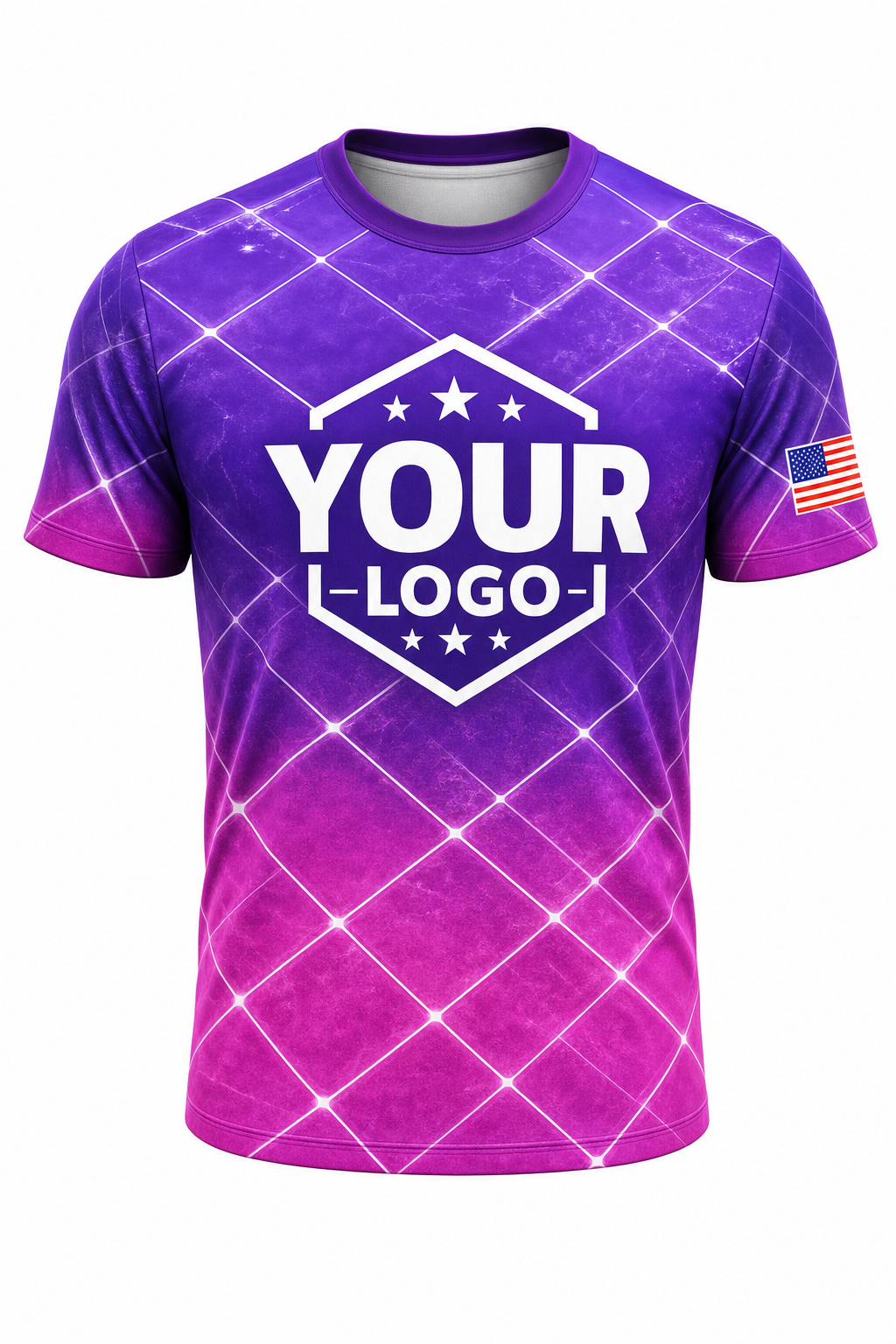 Violet Tile & Grout custom carpet cleaning crew uniform t-shirt — front (tee-front)