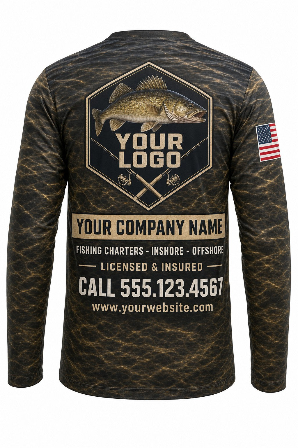 Walleye Custom Fishing Team Uniform - custom crew uniform