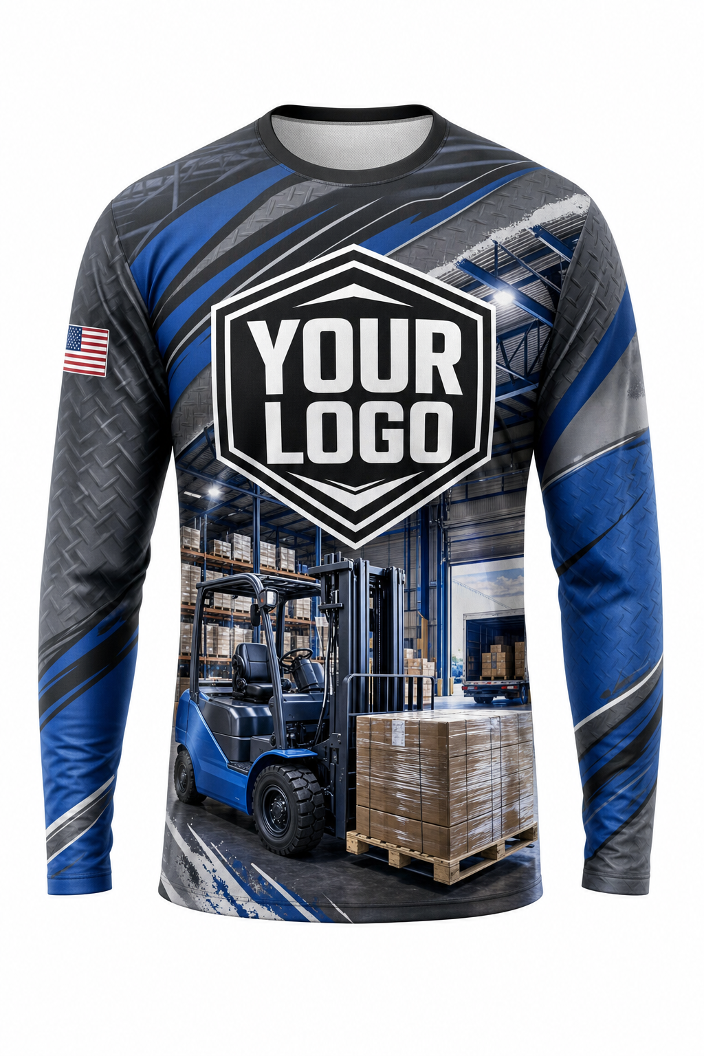 Warehouse Load custom moving & junk removal crew uniform Long Sleeve — front