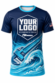 Halftone Wrench custom plumbing crew uniform