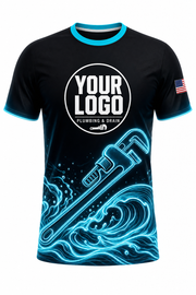 Neon Wrench custom plumbing crew uniform