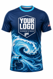 Wave Poster custom plumbing crew uniform