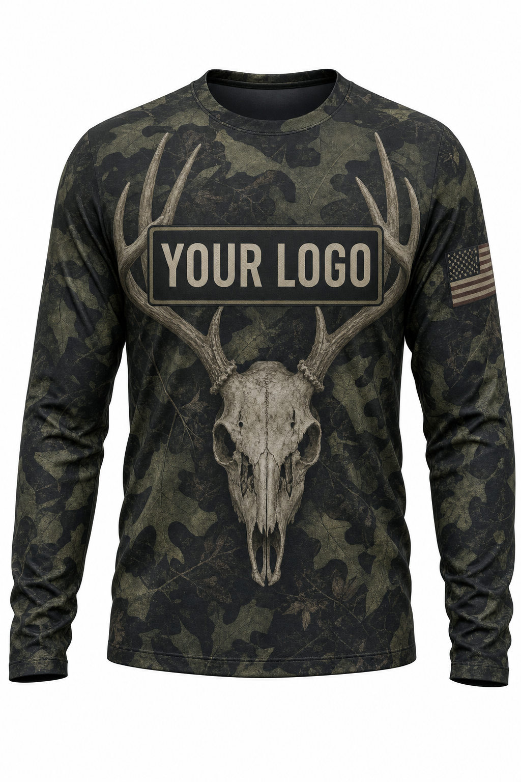 Whitetail Euro Skull Custom Hunting Team Uniform - custom crew uniform