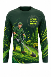 Groundskeeper Pro — Lawn Care Crew Long Sleeve (Custom AOP)