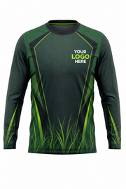 Fairway Green — Lawn Care Crew Long Sleeve (Custom AOP)