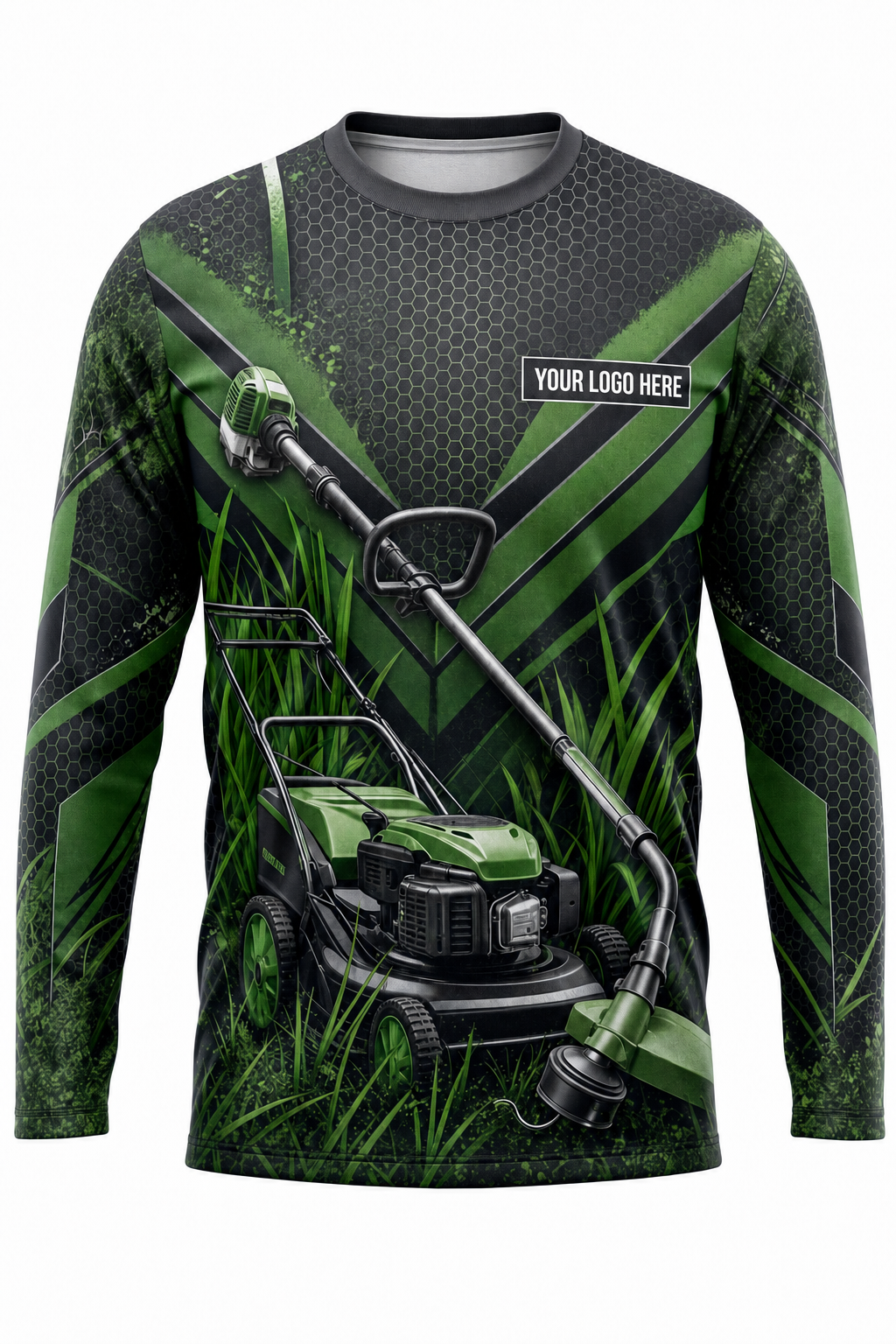 Edger Elite — Lawn Care Crew Long Sleeve (Custom AOP)
