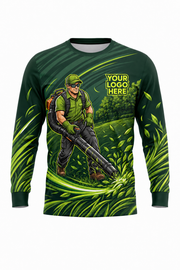 Blower Crew — Lawn Care Crew Long Sleeve (Custom AOP)