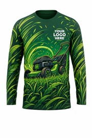 Sunrise Mower — Lawn Care Crew Long Sleeve (Custom AOP)