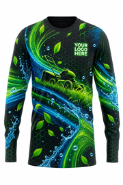 Hydro Patriot Mow — Lawn Care Crew Long Sleeve (Custom AOP)
