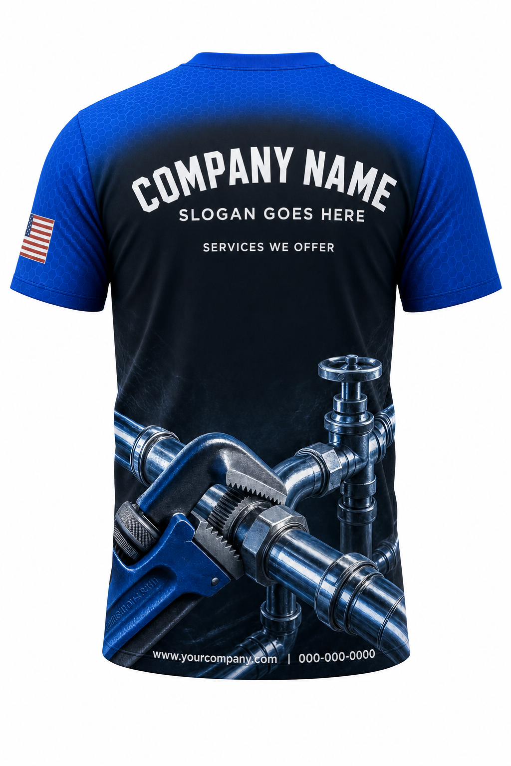 Wrench & Pipe - Crew Uniform back