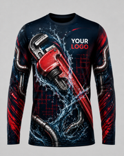 Wrench Storm custom plumbing crew uniform, front