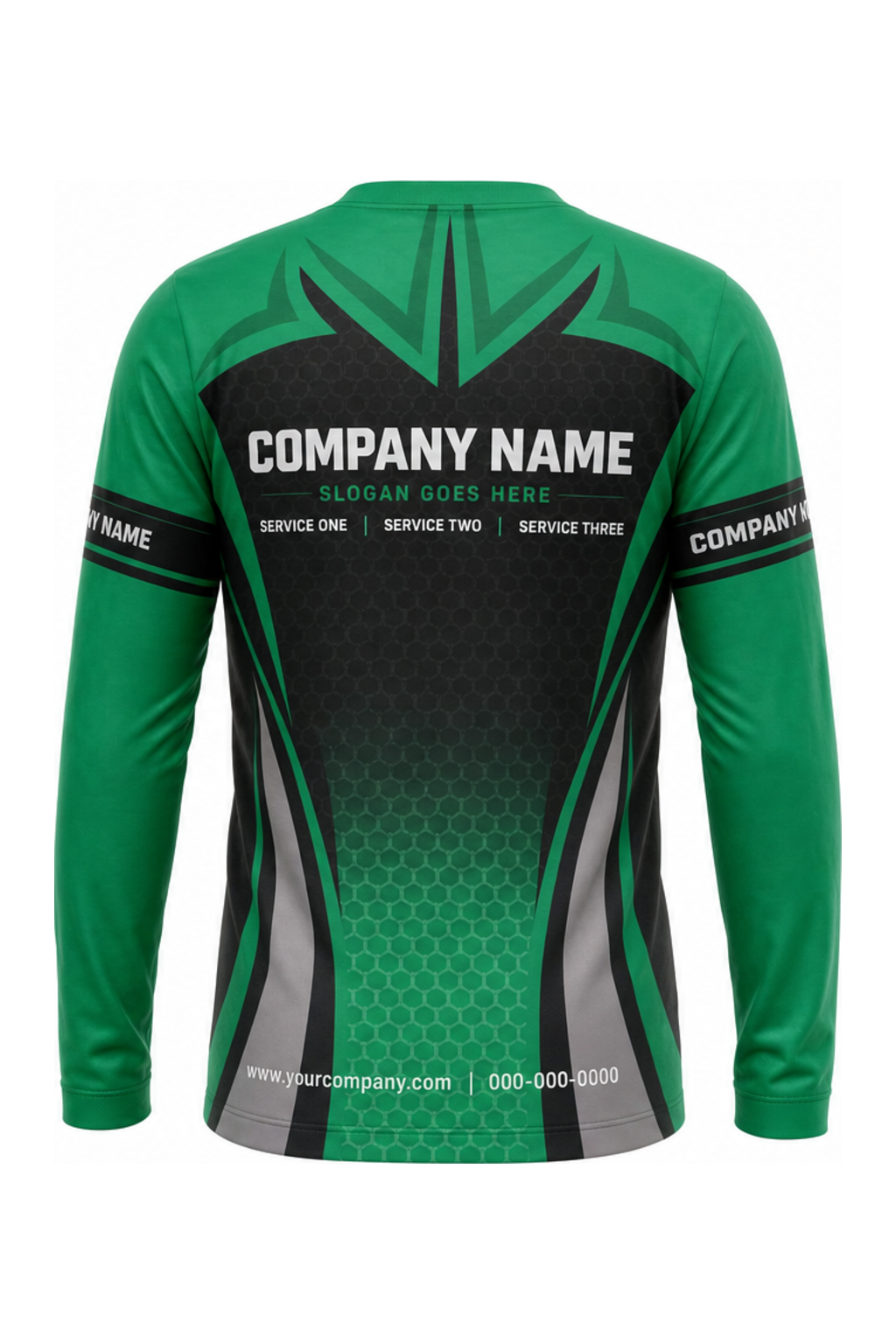Signature Custom Work Crew — Long Sleeve #01 back