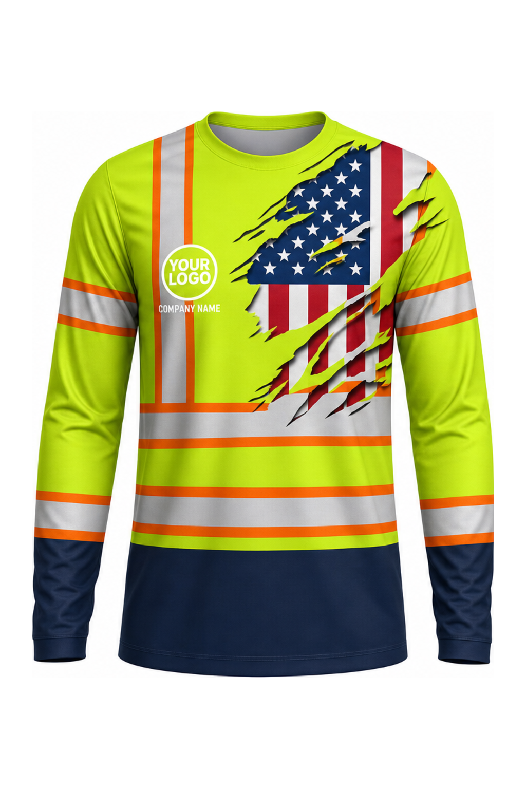 Signature Custom Work Crew — Long Sleeve #02 front