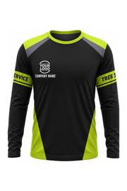 Black Custom Work Crew — Long Sleeve #14 front
