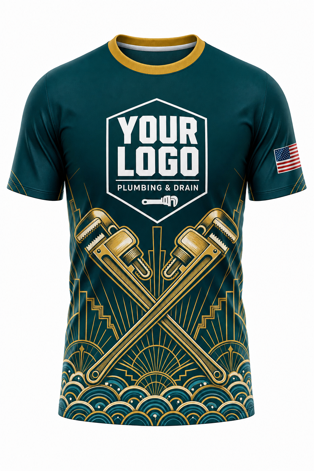 Deco Gold custom plumbing crew uniform