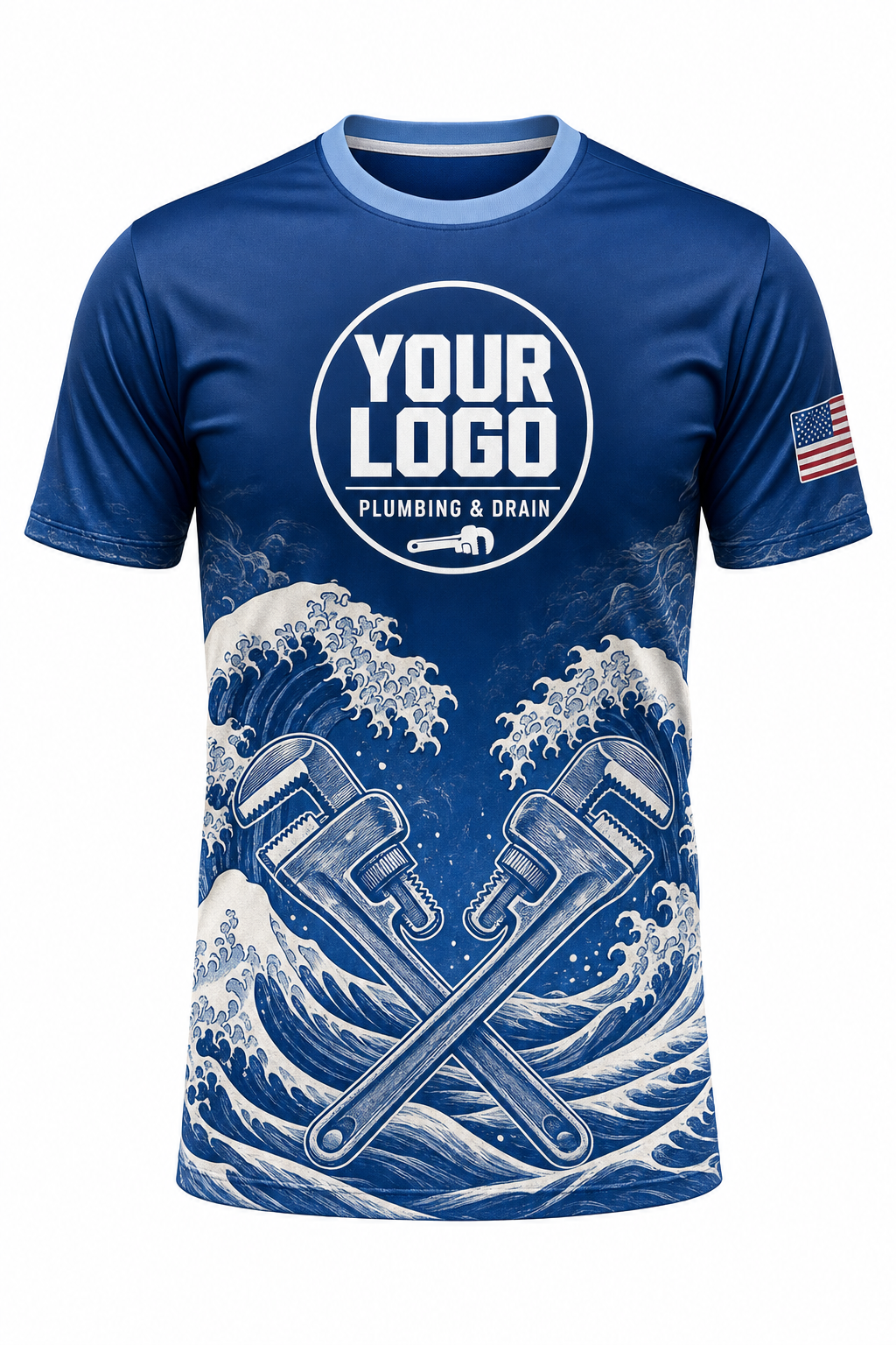 Indigo Wave custom plumbing crew uniform