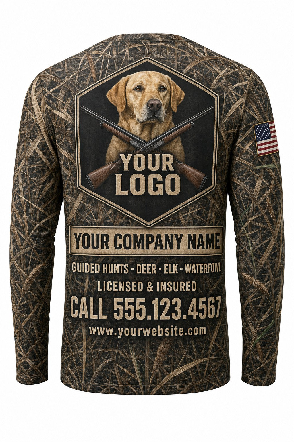 Yellow Lab Duck Custom Hunting Team Uniform - custom crew uniform