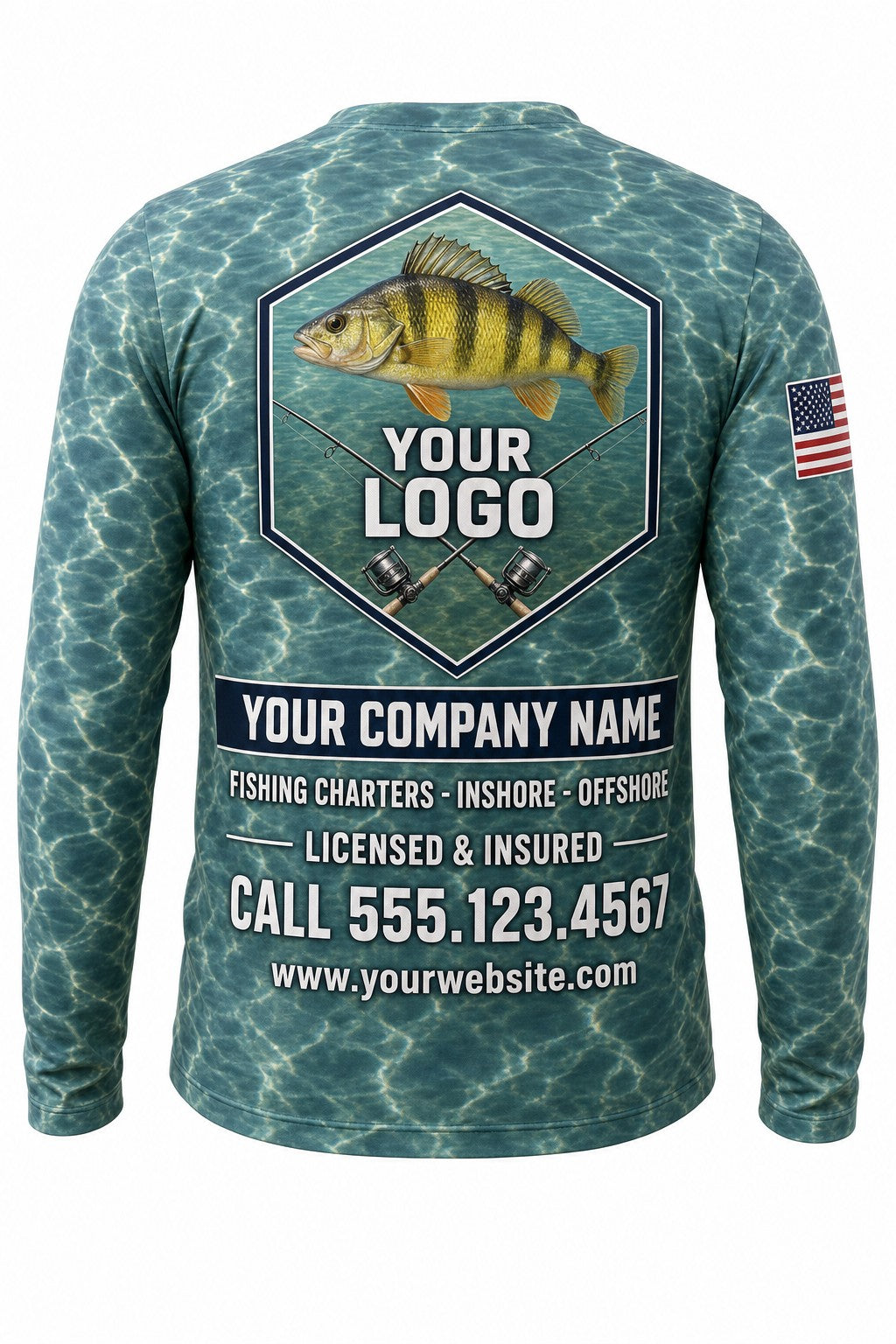 Yellow Perch Custom Fishing Team Uniform - custom crew uniform